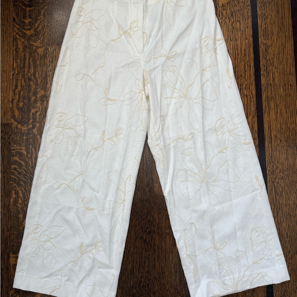NWT Zara ZW Collection Embroidered Culottes US Medium- PART OF A SET!
